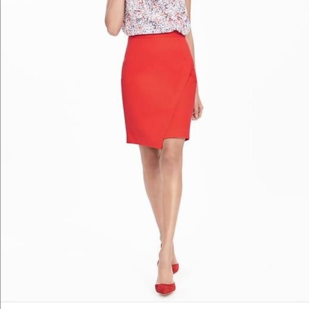 Banana Republic Sloan Skirt | Asymmetric Wrap | 4